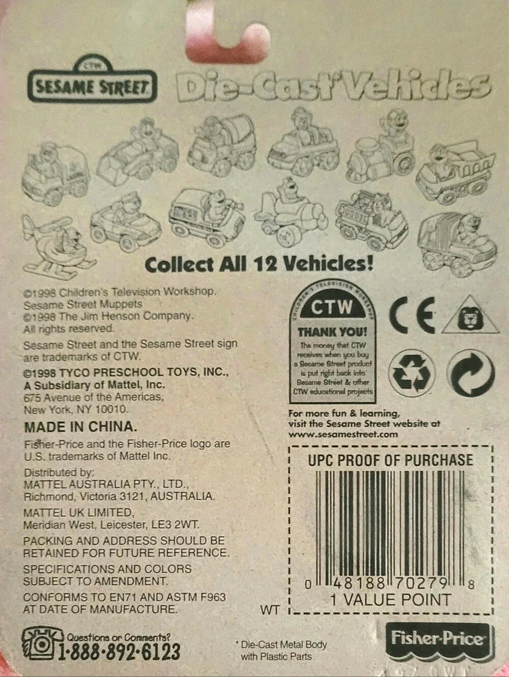 Fisher-Price 1998 fisher